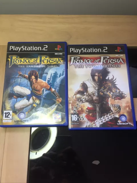 BUNDLE,Prince of Persia: Two Thrones + Sands Of Time , Both In VGC , Manuals PS2