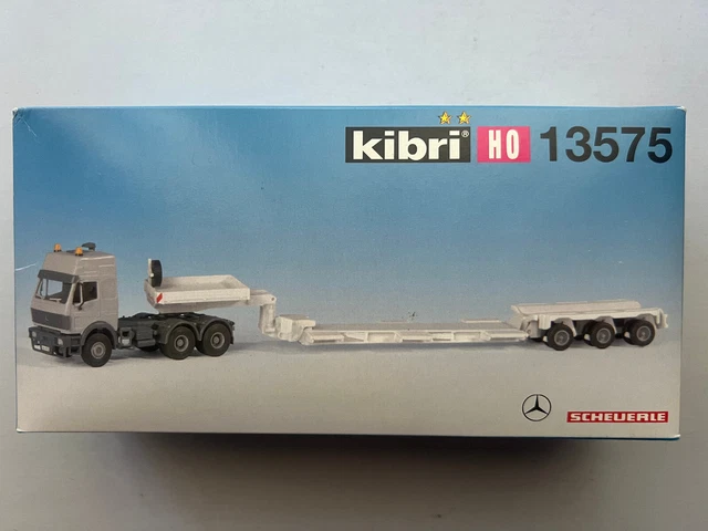 kibri 13568 Spur H0, MB 4-achs mit SCHEUERLE Tiefbettanhänger **Auslauf