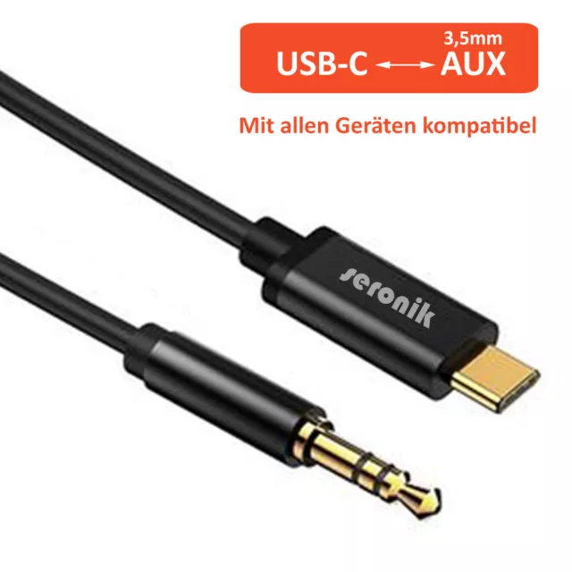 USB C Aux Kabel zu Klinke 3,5mm Audio USB C Adapter für Samsung, Huawei Stereo