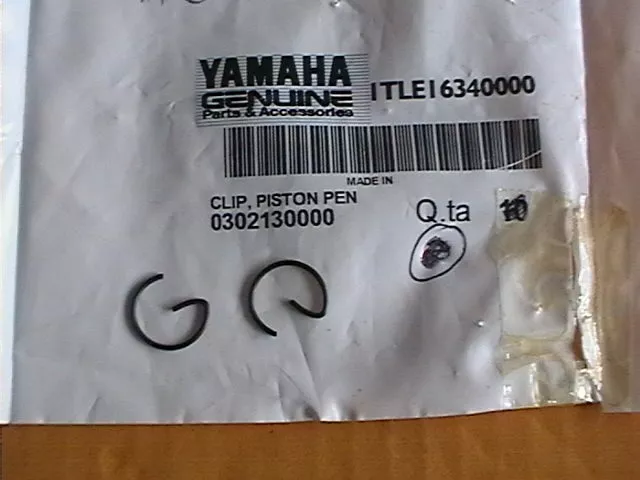 2x GENUINE YAMAHA PISTON CIRCLIP 1TL-E1634-00 DT50 R DT50R DT50RSM ME50 YAMY