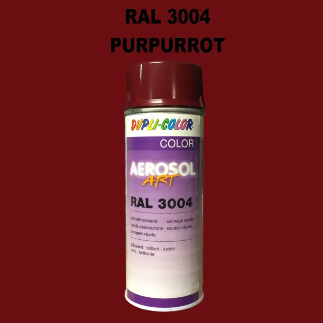 Dupli Color Spraydose 400ml glänzend schnelltrocknend RAL 3004 Purpurrot