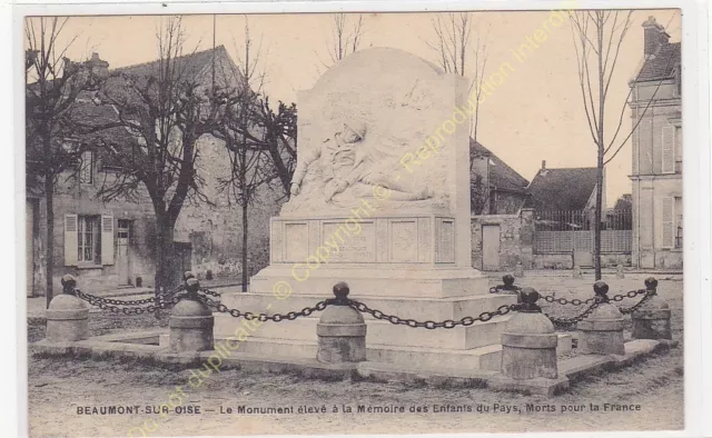 CPA 95260 BEAUMONT SUR OISE Monument Aux Enfants du Pays Morts pour la France