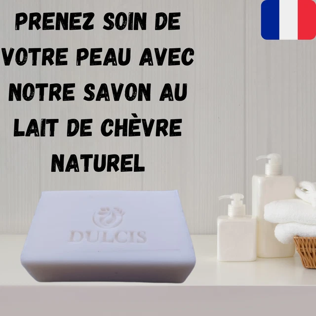 Savon naturel au lait de chèvre (100g, 12%) - pour une peau saine et éclatante