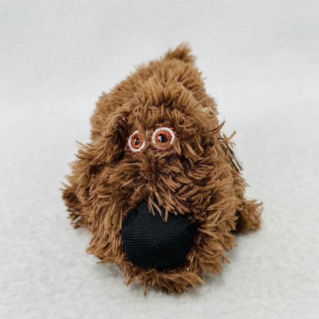 McDonald Secret Life Pets Duke Dog Plush 5” Keyring Puppy Doll Toy Brown Ring