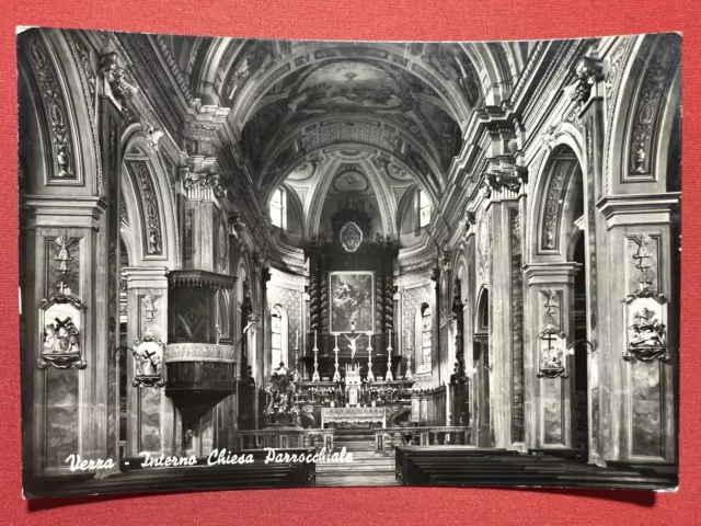 Cartolina - Vezza ( Cuneo ) - Interno Chiesa Parrocchiale - 1957