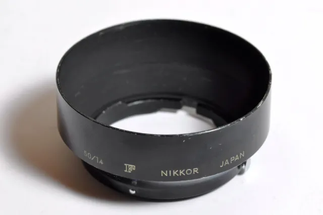 NIKKOR F 50/1.4 Metall Gegenlichtblende. 52mm Vintage original NIKON lens hood.