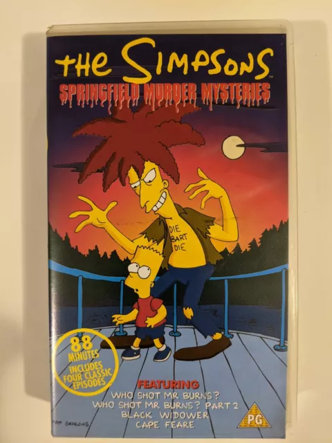 The Simpsons Springfield Murder Mysteries (Animated) (VHS/SUR, 1997) Tested