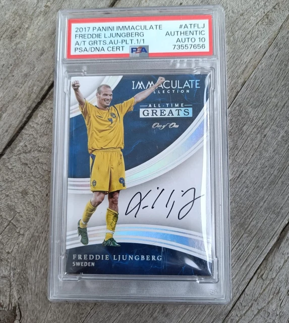 サッカー・スウェーデン代表 ユングベリ（LJUNGBERG） 9番　直筆サイン入 2020 Panini Impeccable Ljungberg Auto