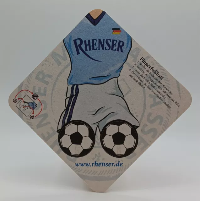 Konigsbacher Brewery Rhenser Beer Coaster Koblenz Germany-S350