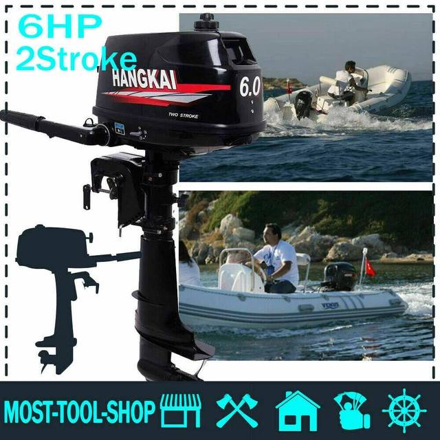 2 STROKE 6HP Outboard Motor Fishing Boat Engine CDI Water Cooling