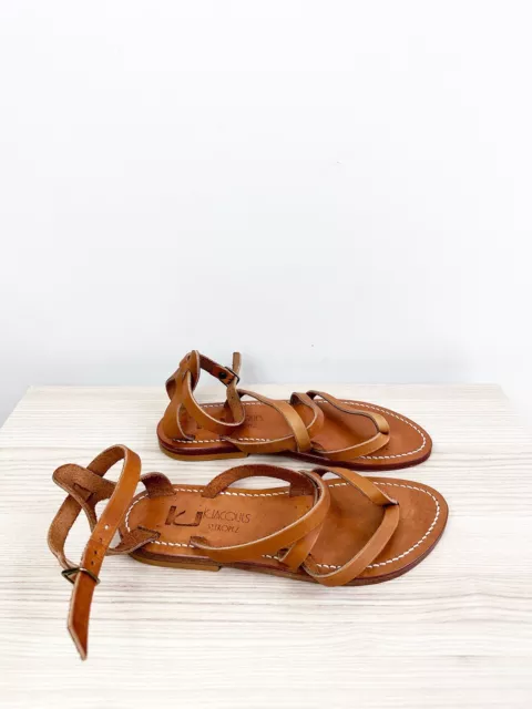 K. Jacques Epicure Sandals in Tan 3