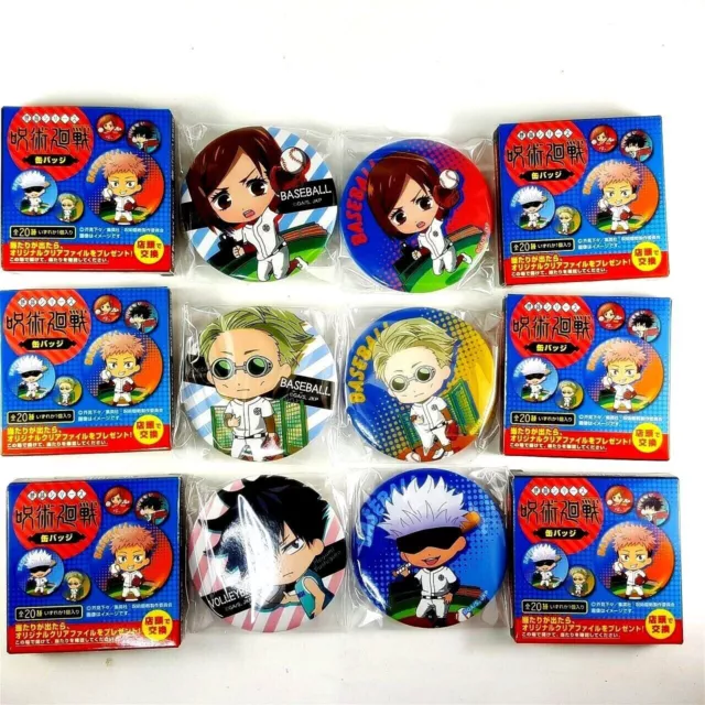 Jujutsu Kaisen Trading Can Badge Kuji Juego de 6 lotes Nobara Kento Megumi...