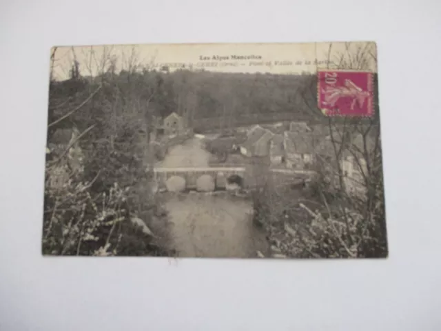 Cpa Orne 61 St Generi Le Gerei Bridge Et Vallee De La Sarthe