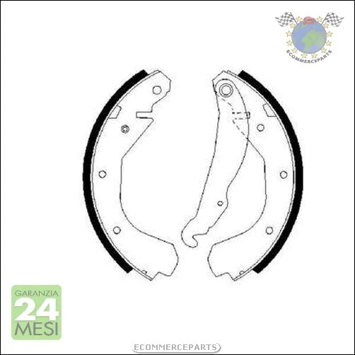 Kit Ganasce Freno Bosch per OPEL VECTRA A KADETT E D ASCONA C P