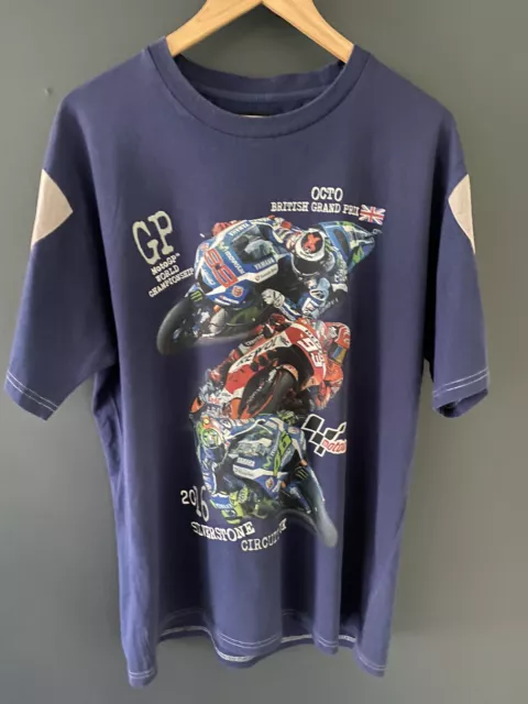 MOTO GP World Championship 2016 Silverstone Official Mens Graphic Tee T Shirt XL