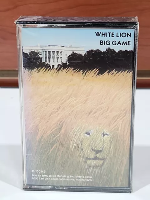 WHITE LION - BIG GAME (1989) Cassette Tape -- NO UPC BAR CODE *NEW & SEALED*