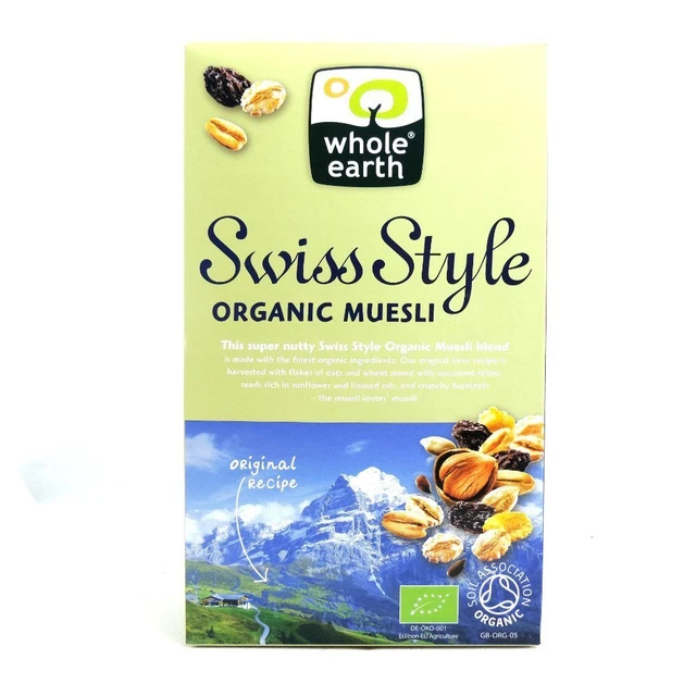 Muesli estilo suizo orgánico - vegano - 750 g