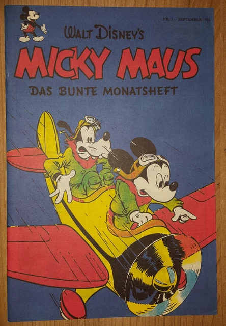 Micky Maus Heft Nr.1 September 1951 Nachdruck 2001