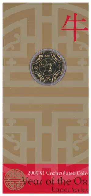 2009 Lunar Series New Year Of The Ox $1 Uncirculated Coin Ram Card $22.98 -  Picclick Au