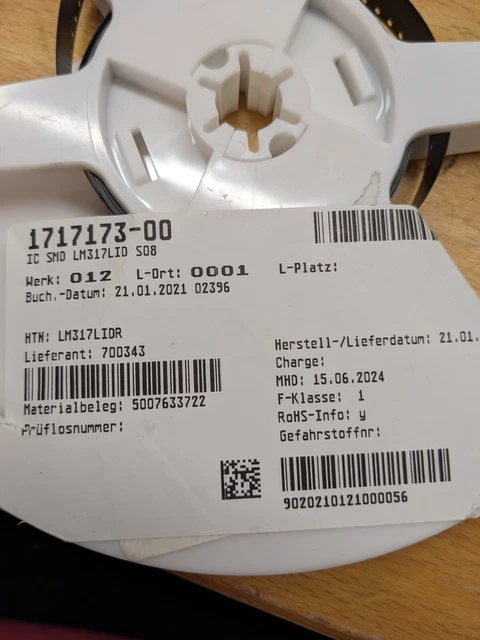 13 Stck LM317LID SMD Spannungsregler  SO8 gegurtet  LM317