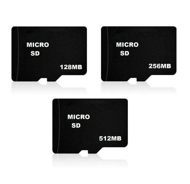 Micro SD Carte Mémoire SDHC 128MB 256MB 512MB Pour Téléphone Smartphone Z67