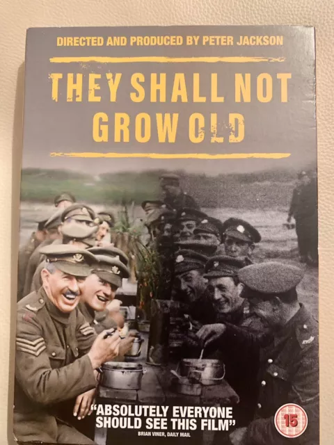 They Shall Not Grow Old DVD - New & Sealed.