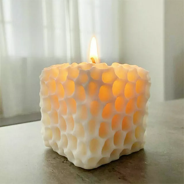3D Silicone Candle Making Moulds DIY Honeycomb Soap Wax Plaster Candles Molds UK