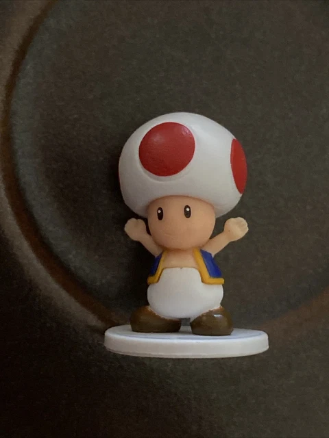 NINTENDO SUPER MARIO Red Toad Mini Figure 3cm Figurine 095