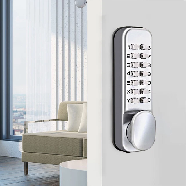 MECHANICAL DIGITAL CODE Keyless Keypad Password Entry Door Lock Knob