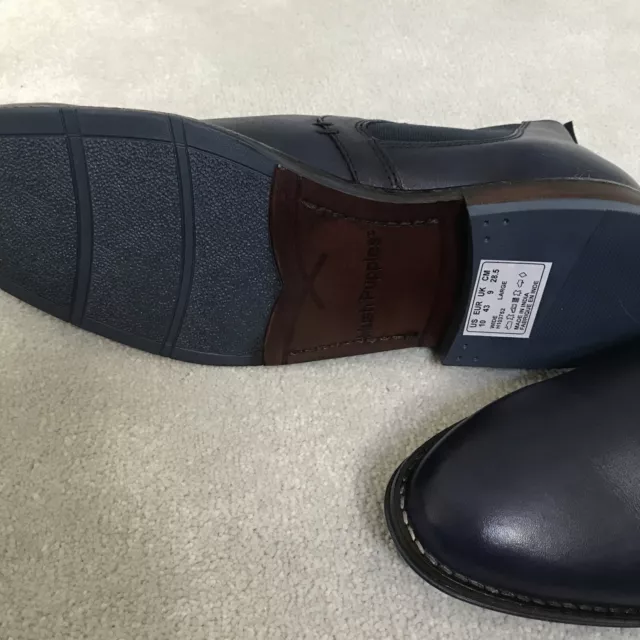 MENS HUSH PUPPIES Leather Chelsea Boots Size 9 New In Box Navy £25.00 ...
