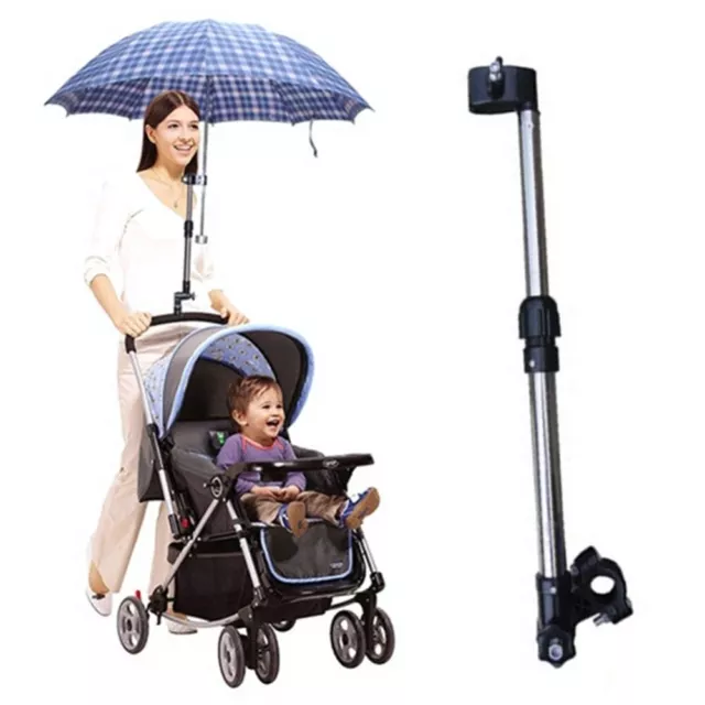 Universal Pram Umbrella Holder Buggy Cart Baby Pram Wheelchair Bike Adjustable;