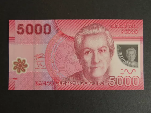 Chile Banknote 5.000 Pesos 2021 kassenfrisch (UNC) Polymer