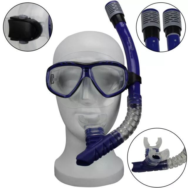 Schnorchelbrille Taucherbrille mit Schnorchel Easy-Clip Schnorchelmaske Unisex