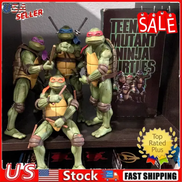 7" Teenage Movable Toys Action Figure Ninja Turtles 1990 Movie Mutant NECA TMNT