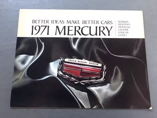 1971 Mercury Sales Brochure Catalog - Marquis Montego Cougar Comet Monterey