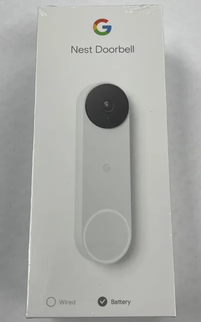 Google Nest Doorbell GWX3T (Battery) GA01318-US SNOW (NEW/SEALED)