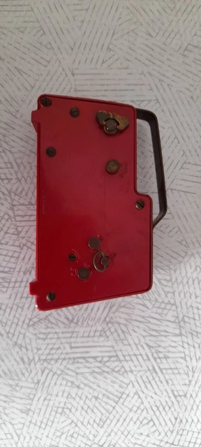 Orologio sveglia vintage WALT West GERMANY Rossa Modernariato 2