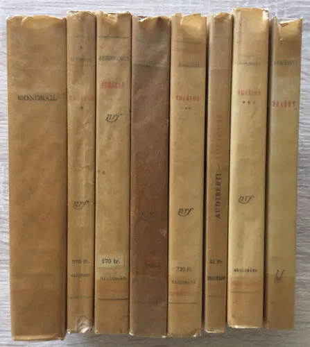 Jacques Audiberti / NRF Gallimard & Egloff LUF (1938-1956) / Lot de 8 livres