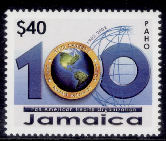 JAMAICA QEII SG1013, 2002 $40 Health organisation, NH MINT.
