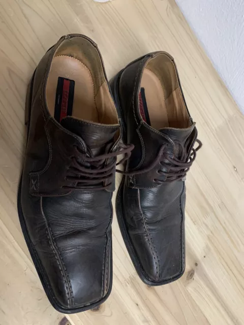 Lloyd Anzug Schnürschuhe Lederschuhe Gr. 43/9 Braun Business