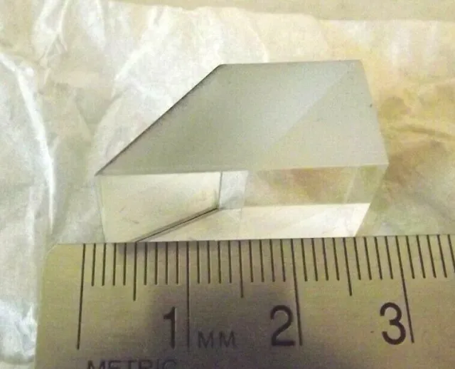 RIGHT ANGLE BEAM PRISM 25.4MM ONE SIDE METAL COATED laser quality