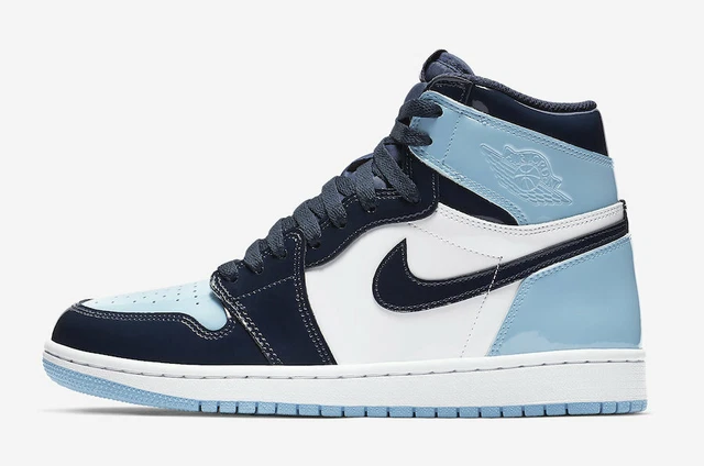 WMNS Nike Air Jordan 1 Retro High OG SZ 10.5 Patent UNC Chill Blue CD0461-401 WMNS Nike Air Jordan 1 Retro High OG SZ 10.5 Patent UNC Chill Blue CD0461-401