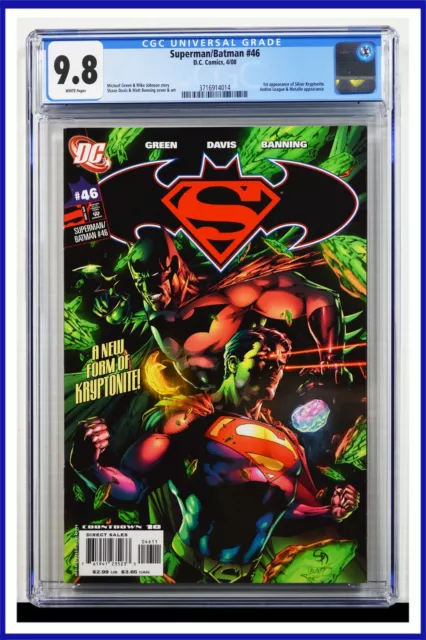 Superman Batman #46 CGC Graded 9.8 DC April 2008 White Pages Comic Book