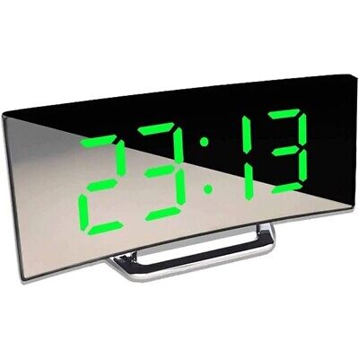 2 Allarme Controllo Vocale Argento Sveglia da Comodino Orologio con Temperatura e LED Grande Schermo Snooze USB Ricaricare Suoni e Luminosità Regolabile MOSUO Sveglia Digitale 