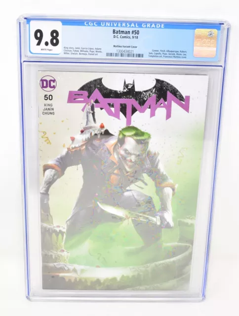 Batman 50 CGC 9.8 DC Mattina Variant Trade Cover