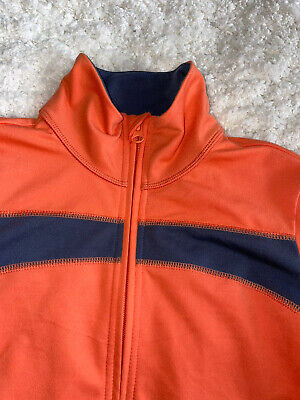 Zella ragazza sz. 10/12 arancione con giacca sportiva classica grigia con zip. Ottimo articolo 2