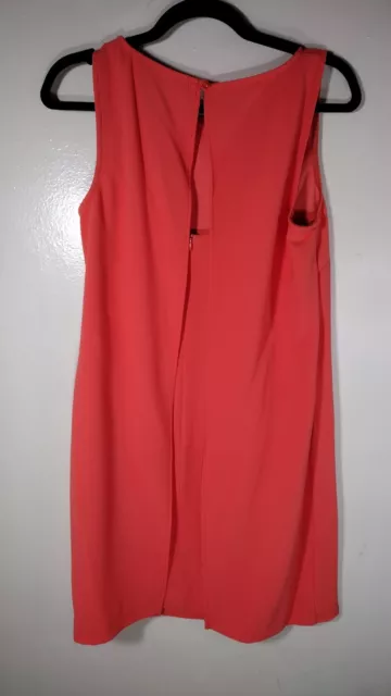 TRINA TURK Coral Sleeveless Open back Shift Dress Size 6 3