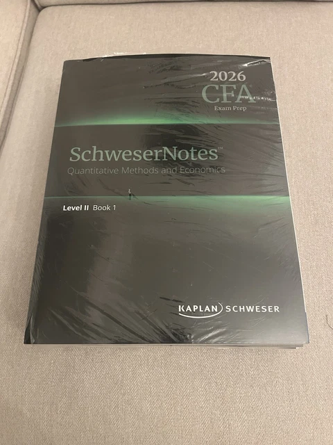 CFA LEVEL 2 Kaplan Schweser Study Notes 2026. NEW & SEALED. £350.00 ...