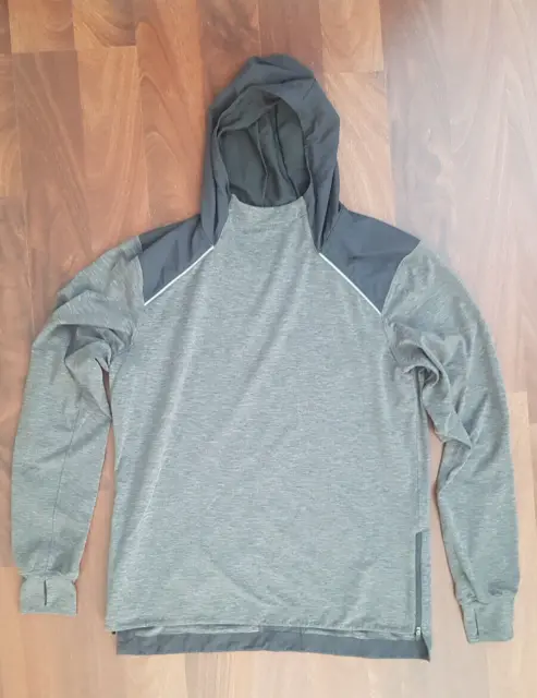 ASICS 'Thermopolis' Sweatshirt Hoodie Grey size M Run Jogging Soft Breathable