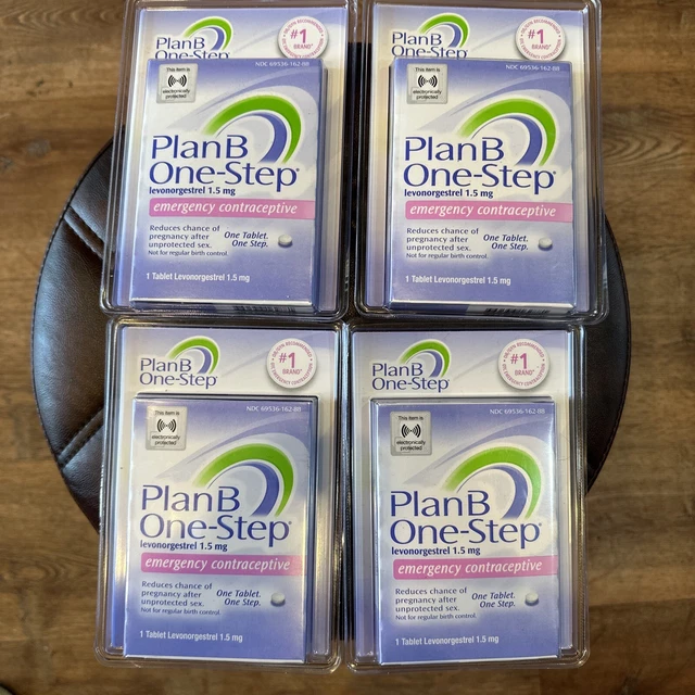 PLAN B ONESTEP Emergency Contraceptive 1 Tablet One Step Lot Of 4